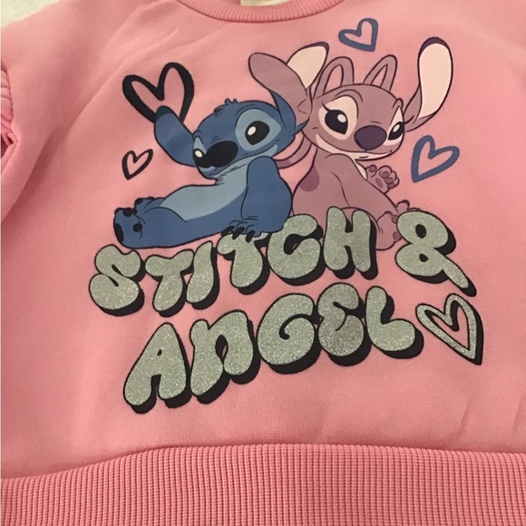 Disney Stitch & Angel Pink and Black, Kids' cute Set New with tags - Picture 2 of 9